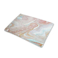 Pink Gold Liquid Marble Print Pet Cooling Mat Cover