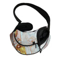 Pink Gold Liquid Marble Print Pet Sling Carrier
