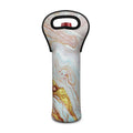 Pink Gold Liquid Marble Print Single Neoprene Wine Tote