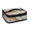 Pink Gold Liquid Marble Print Small Lunch Bag