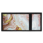 Pink Gold Liquid Marble Print Trifold Wallet