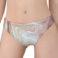 Pink Gold Liquid Marble Print Women's Panties