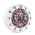 Pink Green And Black Camouflage Print Alarm Clock