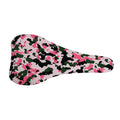 Pink Green And Black Camouflage Print Bicycle Seat Cover