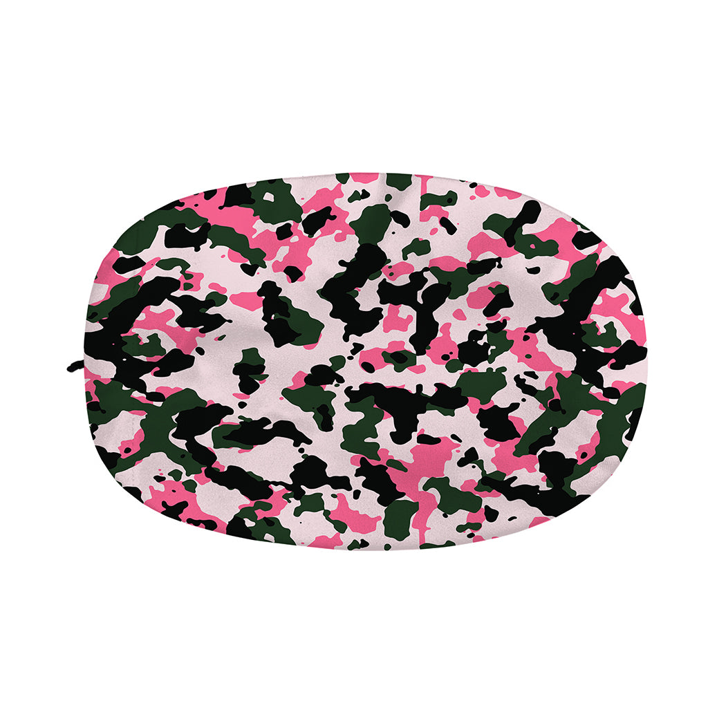 Pink Green And Black Camouflage Print Car Side Mirror Covers