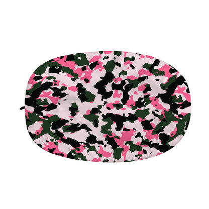Pink Green And Black Camouflage Print Car Side Mirror Covers