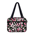 Pink Green And Black Camouflage Print Double Strap Bible Bag