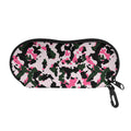 Pink Green And Black Camouflage Print Glasses Case