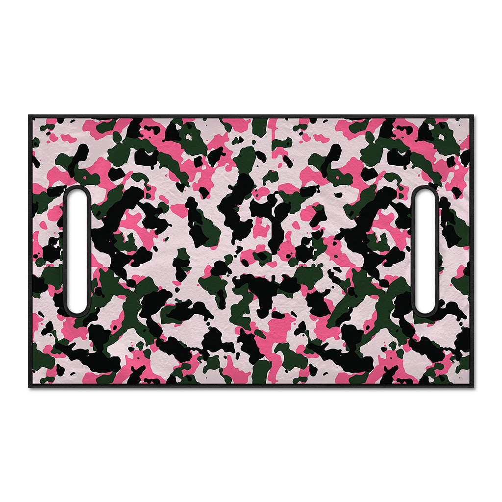 Pink Green And Black Camouflage Print Golf Cart Seat Cover