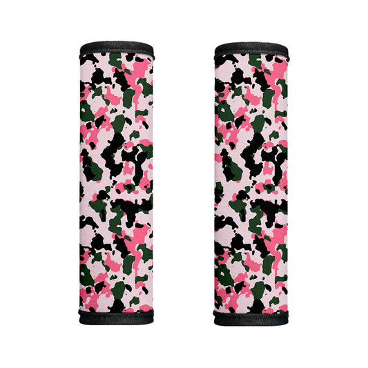 Pink Green And Black Camouflage Print Handle Covers