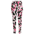 Pink Green And Black Camouflage Print High-Waisted Pocket Leggings