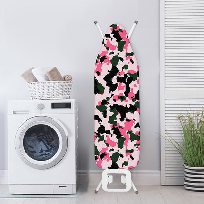 Pink Green And Black Camouflage Print Ironing Board Cover