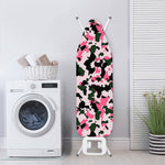 Pink Green And Black Camouflage Print Ironing Board Cover