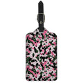 Pink Green And Black Camouflage Print Luggage Tag