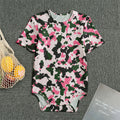 Pink Green And Black Camouflage Print Men's Bodysuit