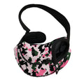 Pink Green And Black Camouflage Print Pet Sling Carrier