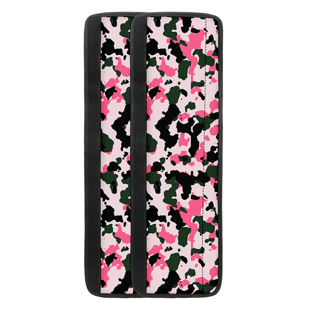 Pink Green And Black Camouflage Print Refrigerator Handle Covers
