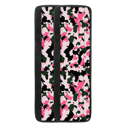 Pink Green And Black Camouflage Print Refrigerator Handle Covers
