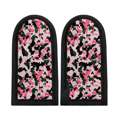Pink Green And Black Camouflage Print Skillet Handle Cover