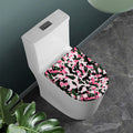 Pink Green And Black Camouflage Print Toilet Lid Cover