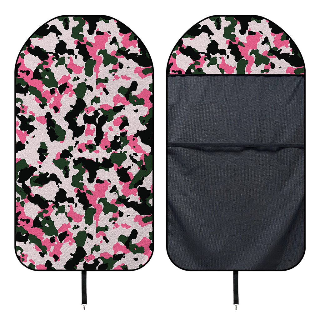 Pink Green And Black Camouflage Print Waterproof Car Seat Cover