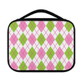 Pink Green And White Argyle Print Classic Bible Case