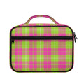 Pink Green And White Tartan Print Briefcase Bible Bag