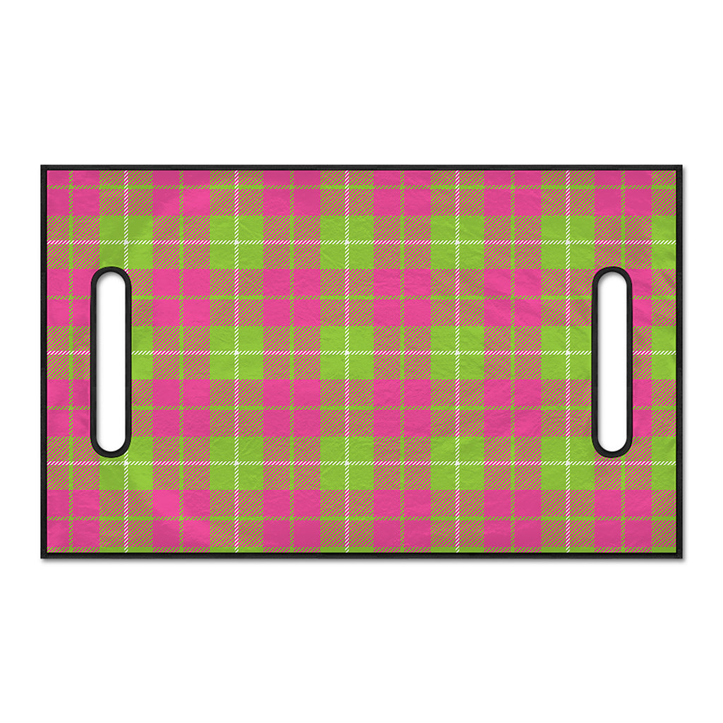 Pink Green And White Tartan Print Golf Cart Seat Cover