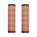 Pink Green And White Tartan Print Handle Covers
