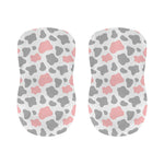 Pink Grey And White Cow Print Bar Stool Covers