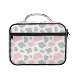 Pink Grey And White Cow Print Briefcase Bible Bag