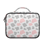 Pink Grey And White Cow Print Briefcase Bible Bag