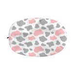 Pink Grey And White Cow Print Car Side Mirror Covers