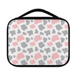 Pink Grey And White Cow Print Classic Bible Case