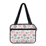 Pink Grey And White Cow Print Double Strap Bible Bag