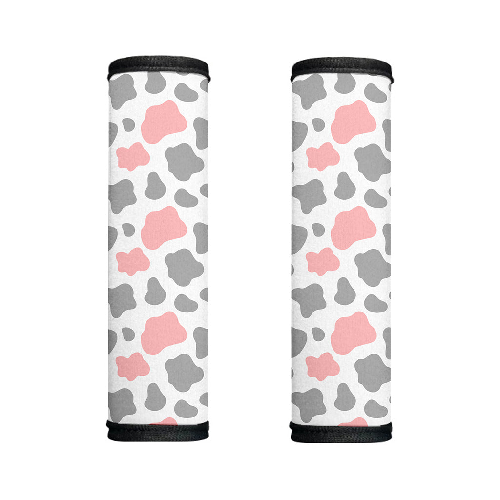 Pink Grey And White Cow Print Handle Covers