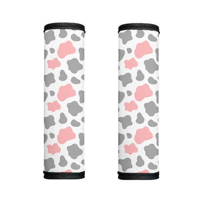 Pink Grey And White Cow Print Handle Covers