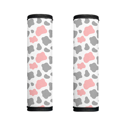 Pink Grey And White Cow Print Handle Covers