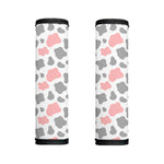 Pink Grey And White Cow Print Handle Covers
