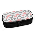 Pink Grey And White Cow Print Insulin Cooler Travel Case