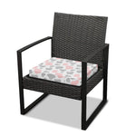 Pink Grey And White Cow Print Outdoor Seat Cushion Cover