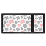 Pink Grey And White Cow Print Trifold Wallet