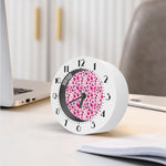Pink Hand Breast Cancer Pattern Print Alarm Clock