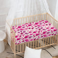 Pink Hand Breast Cancer Pattern Print Baby Crib Sheet