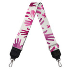Pink Hand Breast Cancer Pattern Print Bag Strap