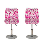 Pink Hand Breast Cancer Pattern Print Bar Stool Covers