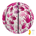 Pink Hand Breast Cancer Pattern Print Basketball