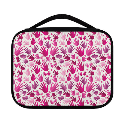 Pink Hand Breast Cancer Pattern Print Classic Bible Case