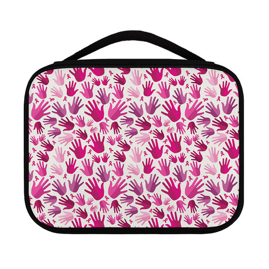 Pink Hand Breast Cancer Pattern Print Classic Bible Case