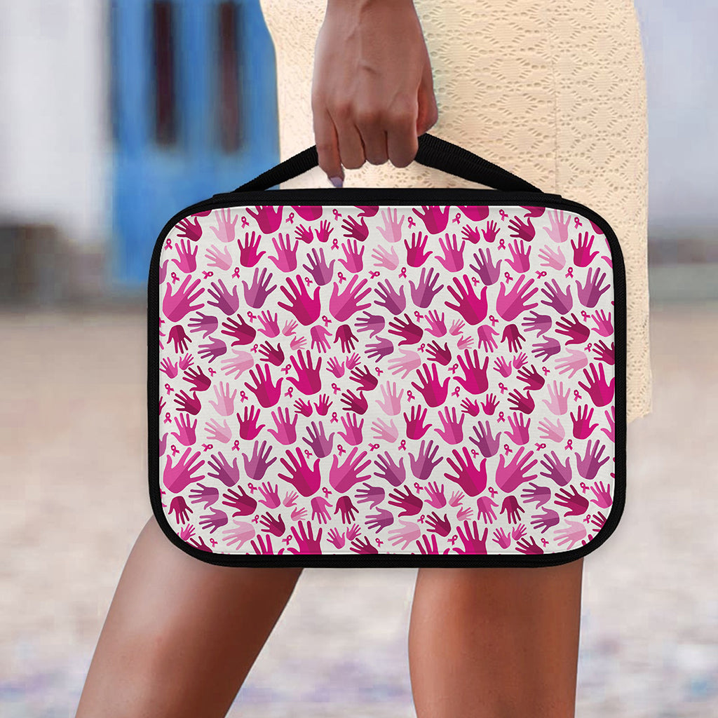 Pink Hand Breast Cancer Pattern Print Classic Bible Case